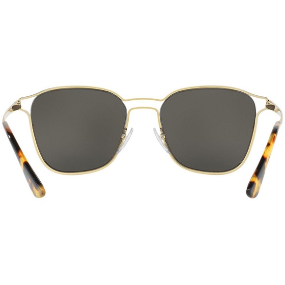 Prada Sunglasses Black/Pale Gold w/Grey - Picture 5 of 8